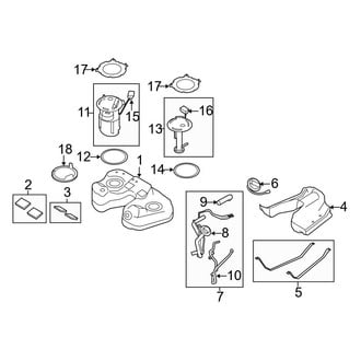 Ford OE - Fuel System Components (AWD)