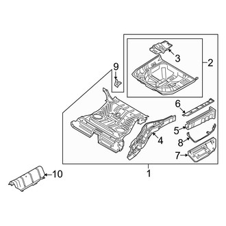 Ford OE - Rear Body & Floor - Rear Floor & Rails