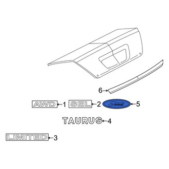 Ford OE - Rear Hatch Emblem
