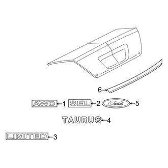 Ford OE - Trunk Lid - Exterior Trim