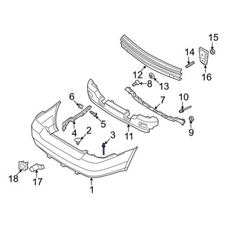 Ford OE - Bumper Cover Retainer