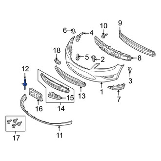 Ford OE - Bumper Cover Rivet