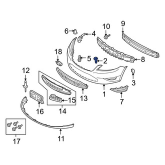 Ford OE - Bumper Cover Bolt