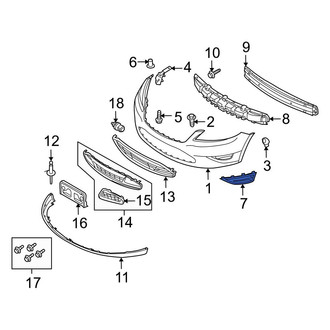 Ford OE - Front Left Fog Light Trim