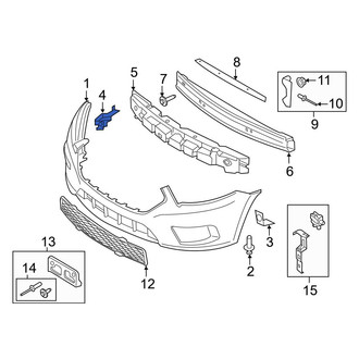 Ford OE - Front Left Bumper Cover Support Rail