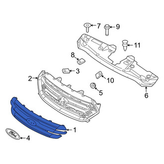Ford OE - Front Upper Grille Molding