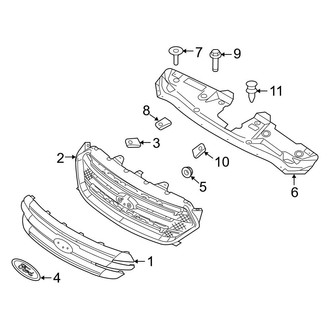 Ford OE - Grille & Components (Limited / SE / SEL)