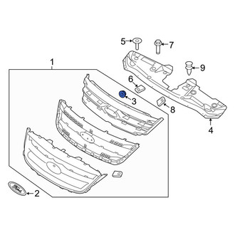 Ford OE - Grille Emblem Nut