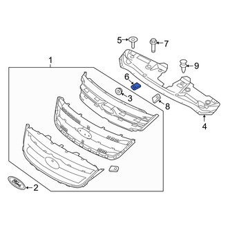 Ford OE - Radiator Support Access Cover Nut