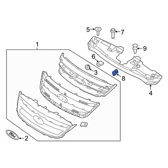 Ford OE - Radiator Support Access Cover Nut