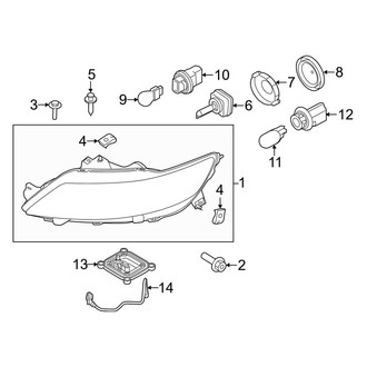Ford OE - Front Lamps - Headlamp Components (HID Lamps)