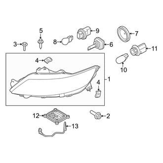 Ford OE - Front Lamps - Headlamp Components (HID Lamps)