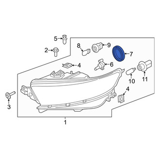 Ford OE - Front Headlight Bulb Cap