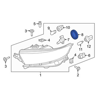 Ford OE - Front Headlight Bulb Cap