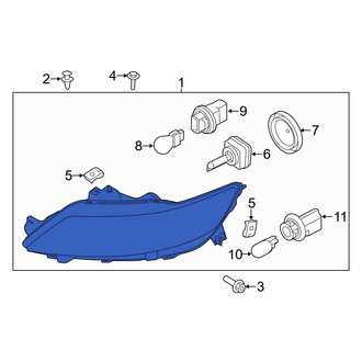Ford OE - Front Left Headlight Assembly