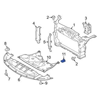 Ford OE - Rear Radiator Support Splash Shield Clip