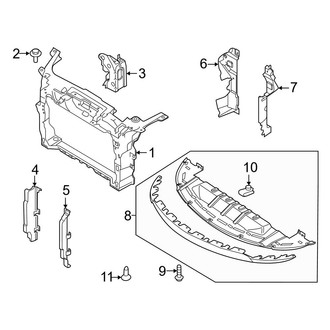 Ford OE - Radiator Support (8 / K Engine VIN Character)