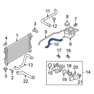 Ford OE - Engine Coolant Overflow Hose