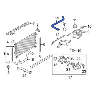 Ford OE - Upper Radiator Coolant Hose