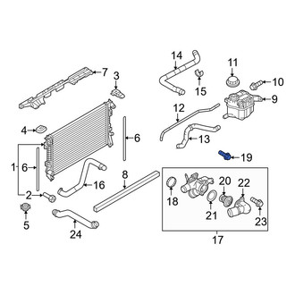 Ford OE - Engine Coolant Thermostat Housing Bolt