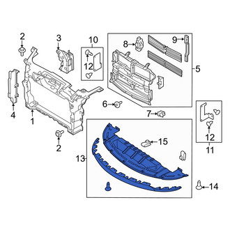 Ford OE - Front Radiator Support Splash Shield
