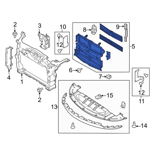 Radiator Support Air Deflector