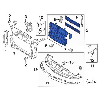 Ford OE - Front Center Radiator Support Air Deflector