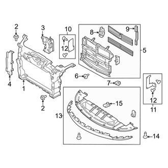 Ford OE - Radiator Support (Limited / SE / SEL 3.5L)