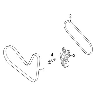 Ford OE - Cooling - Belts & Pulleys (8 Engine VIN Character)