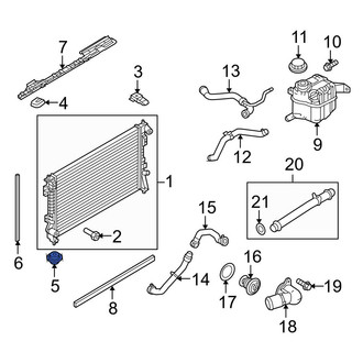 Ford OE - Lower Radiator Insulator