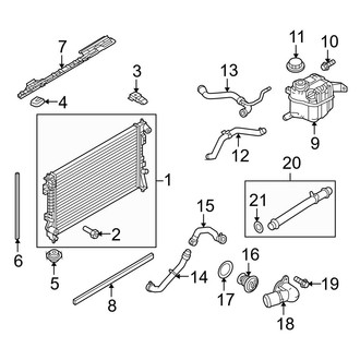 Ford OE - Cooling - Radiator & Components