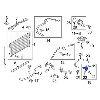 Ford OE - Cooling System Bypass Line Adapter