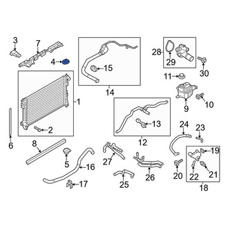 Ford OE - Upper Radiator Insulator