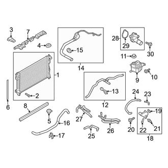 Ford OE - Cooling - Radiator & Components (2.0L)