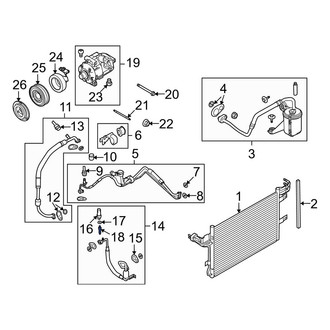 Ford OE - A/C Service Valve Core