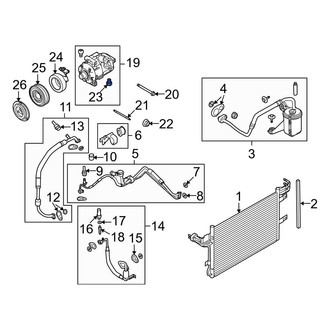 Ford OE - A/C Compressor Relief Valve