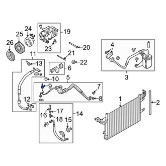 Ford OE - A/C Service Valve Core