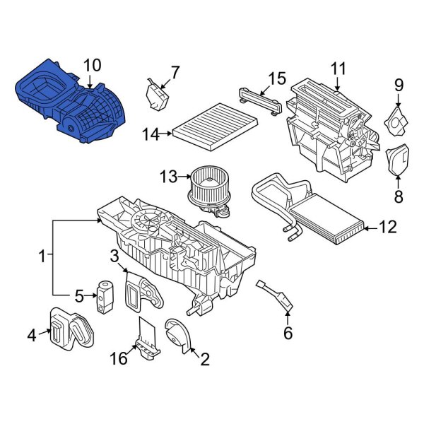 HVAC Air Inlet Housing