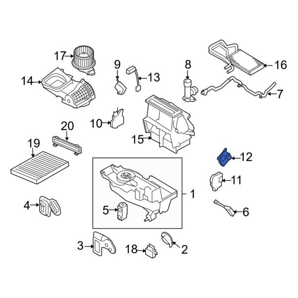 HVAC Air Inlet Door Actuator