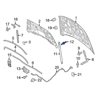 Ford OE - Front Hood Lift Support Stud