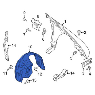 Ford OE - Front Left Fender Splash Shield
