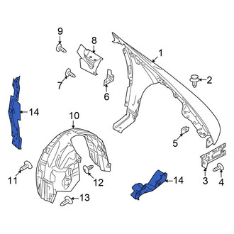 Ford OE - Front Right Fender Insulator