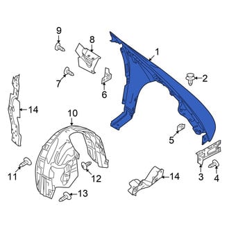 Ford OE - Front Left Fender