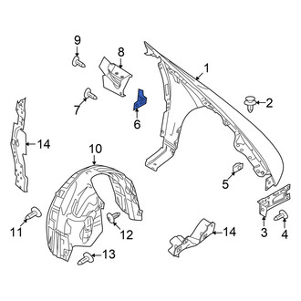 Ford OE - Rear Fender Bracket