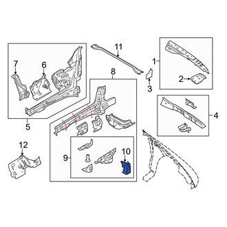 Ford OE - Rear Left Fender Rail Bracket