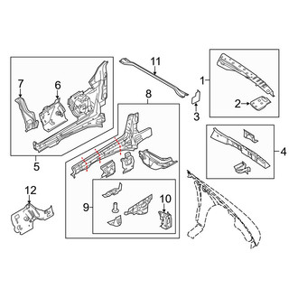 Ford OE - Fender - Structural Components & Rails