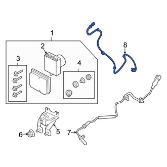 Ford OE - Rear ABS Wheel Speed Sensor