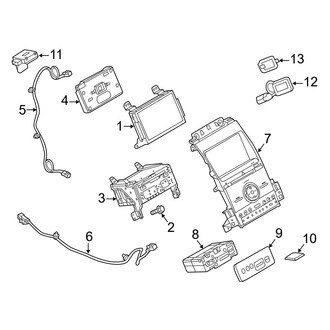 Ford OE - Instrument Panel - Navigation System Components