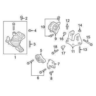 Ford OE - Engine / Transaxle - Engine & Transmission Mounting (2.0L)