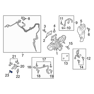 Ford OE - Turbocharger Oil Line Bolt